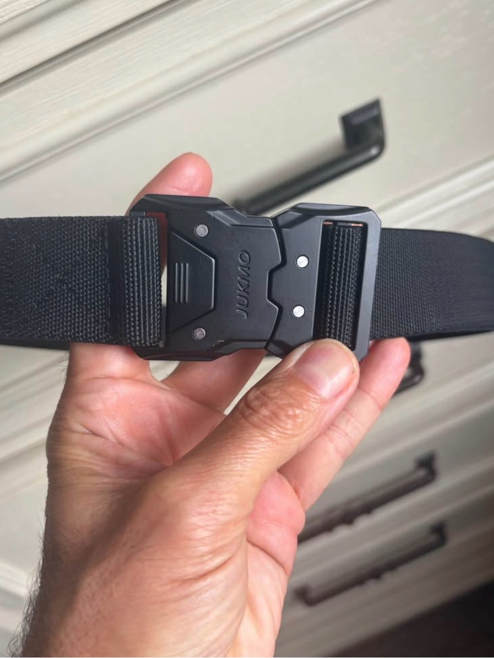 JUKMO Tactical Webbing Belt in Black size fits up to 38